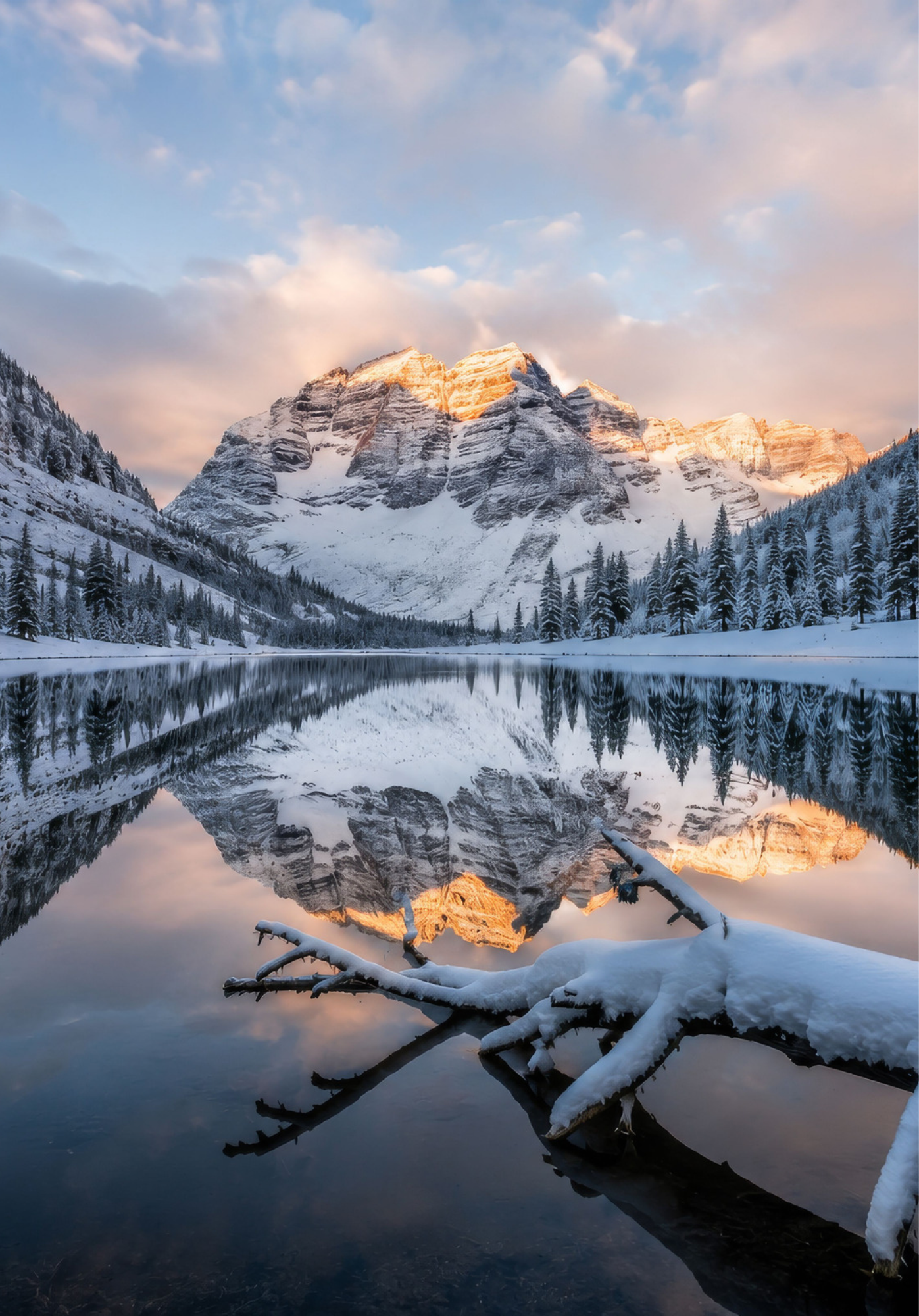 Maroon Bells Winter