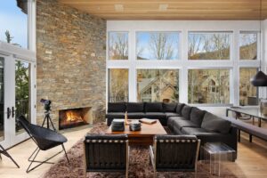 Living Room of an aspen signature properties rental