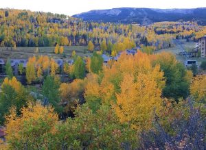 View of Snowmass, CO in Fall